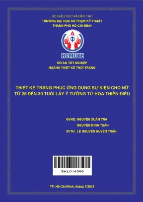 Thiết kế trang phục ứng dụng sự kiện cho nữ từ 25 đến 30 tuổi lấy ý tưởng từ hoa thiên điểu