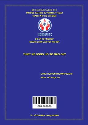 Thiết kế đồng hồ số báo giờ