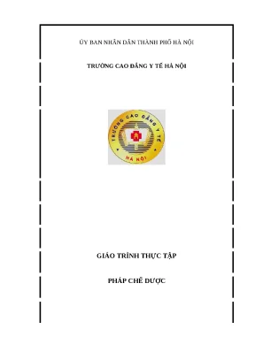 Giáo trình thực tập pháp chế dược