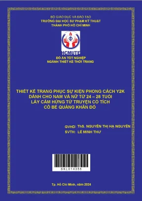 Đồ án tốt nghiệp thiết kế thời trang thiết kế trang phục sự kiện phong cách y2k dành cho nam và nữ từ 24 28 tuổi lấy cảm hứng từ truyện cổ tích cô bé quàng khăn đỏ