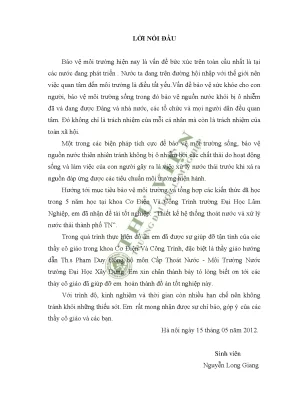 Khóa luận tốt nghiệp thiết kế hệ thống thoát nước và xử lýnước thải thành phố tn