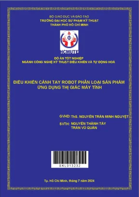 Điều khiển cánh tay robot phân loại sản phẩm ứng dụng thị giác máy tính