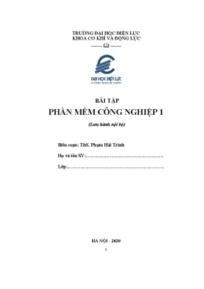 Bài tập phần mềm công nghiệp 1