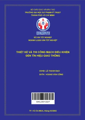 Thiết kế và thi công mạch điều khiển đèn tín hiệu giao thông 3