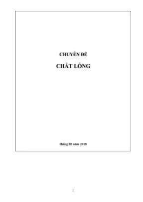 Chuyên đề chất lỏng