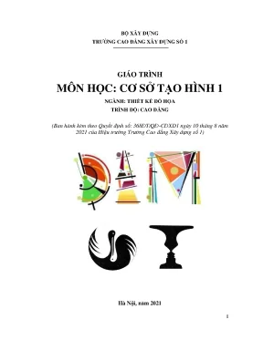 Giáo trình cơ sở tạo hình 1 ngành thiết kế đồ họa cao đẳng trường cao đẳng xây dựng số 1