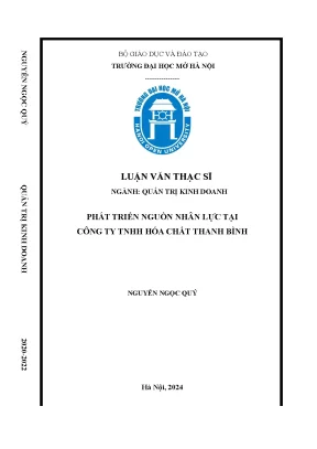 Phát triển nguồn nhân lực tại công ty tnhh hóa chất thanh bình