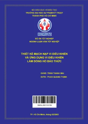 Thiết kế mạch nạp vi điều khiển và ứng dụng vi điều khiển làm đồng hồ báo thức