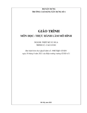 Giáo trình thực hành làm mô hình ngành thiết kế đồ họa cao đẳng