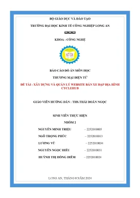 Báo cáo đồ án môn học thương mại điện tử đề tài xây dựng và quản lý website bán xe đạp địa hình cyclehub