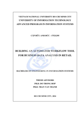 Khóa luận tốt nghiệp building an automated workflow tool for business data analysis in retail