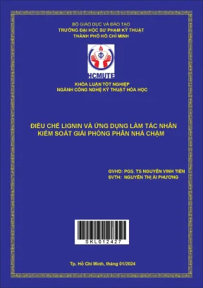 Điều chế lignin và ứng dụng làm tác nhân kiểm soát giải phóng phân nhả chậm