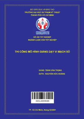 Thi công mô hình giảng dạy vi mạch số
