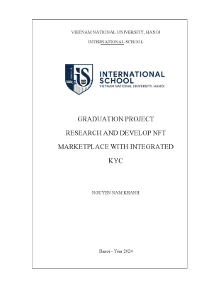 Research and develop nft marketplace with integrated kyc