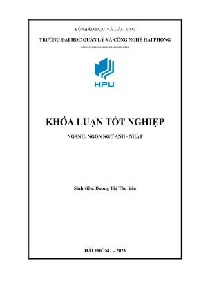 Khóa luận tốt nghiệp ngôn ngữ anh nhật nghiên cứu thần đạo và kiến ​​trúc đền thờ ở nhật bản tương phản với niềm tin vào thần lâu đài ở việt nam