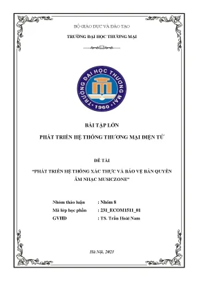 Phát triển hệ thống xác thực và bảo vệ bản quyền âm nhạc musiczone