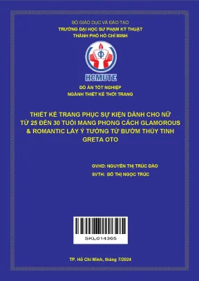 Thiết kế trang phục sự kiện dành cho nữ từ 25 đến 30 tuổi mang phong cách glamorous romantic lấy ý tưởng từ bướm thủy tinh greta oto