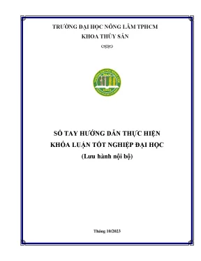 Sổ tay hướng dẫn thực hiện khóa luận tốt nghiệp đại học