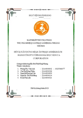 Đề tài xây dựng hệ quản trị quan hệ khách hàng công ty cổ phần giáo dục educa corporation