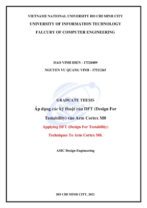 Khóa luận tốt nghiệp kỹ thuật máy tính áp dụng các kỹ thuật của dft design for testability vào arm cortex 32 bit