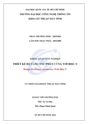 Khóa luận tốt nghiệp kỹ thuật máy tính thiết kế bộ tăng tốc phần cứng với risc v