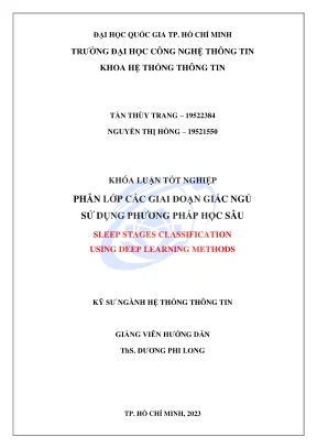 Khóa luận tốt nghiệp hệ thống thông tin phân lớp các giai đoạn giấc ngủ sử dụng phương pháp học sâu