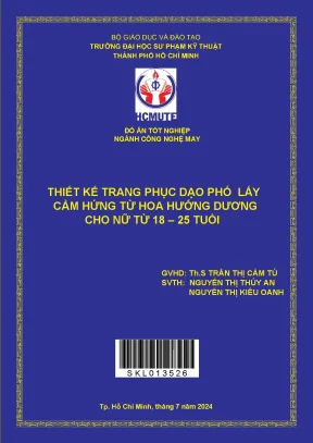 Đồ án tốt nghiệp công nghệ may thiết kế trang phục dạo phố lấy cảm hứng từ hoa hướng dương cho nữ từ 18 25 tuổi