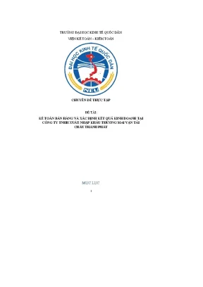 Kế toán bán hàng và xác định kết quả kinh doanh tại công ty tnhh xuất nhập khẩu thương mai vận tải châu thành phát