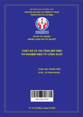 Thiết kế và thi công mô hình thí nghiệm điện tử công suất 1