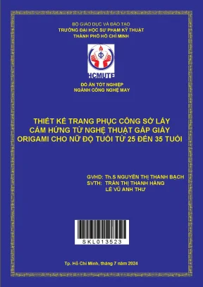 Thiết kế trang phục công sở lấy cảm hứng từ nghệ thuật gấp giấy origami cho nữ độ tuổi từ 25 đến 35 tuổi
