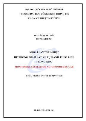 Khóa luận tốt nghiệp kỹ thuật máy tính hệ thống giám sát xe tự hành theo line trong kho