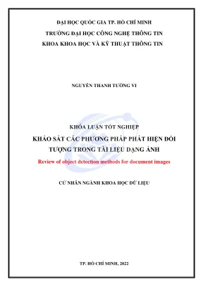 Khóa luận tốt nghiệp khoa học dữ liệu khảo sát các phương pháp phát hiện đối tượng trong tài liệu dạng ảnh