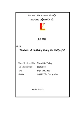 Đồ án i tìm hiểu về hệ thống thông tin di động 5g