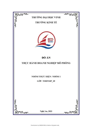 Đồ án thực hành doanh nghiệp mô phỏng chức danh đấu thầu