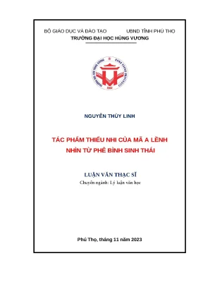 Luận văn pb sinh thái thùy linh