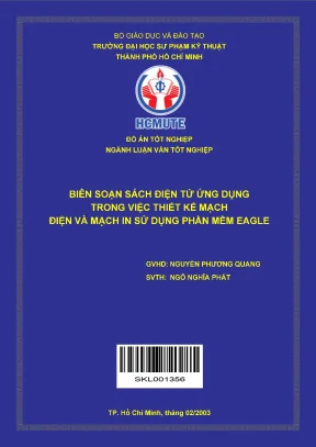 Biên soạn sách điện tử ứng dụng trong việc thiết kế mạch điện và mạch in sử dụng phần mềm eagle 2
