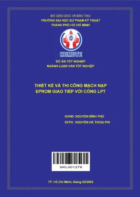 Thiết kế và thi công mạch nạp eprom giao tiếp với cổng lpt