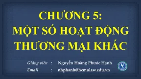 Chương 5 luật thương mại hàng hóa và dịch vụ