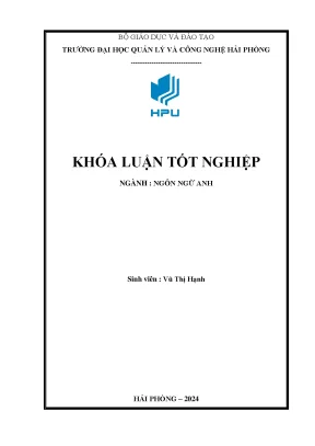 Khóa luận a study on greeting culture in english and vietnamese