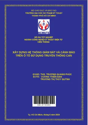 Xây dựng hệ thống giám sát và cảnh báo trên ô tô sử dụng truyền thông can