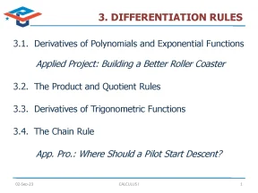 Chapter 3 differentiation rules 1