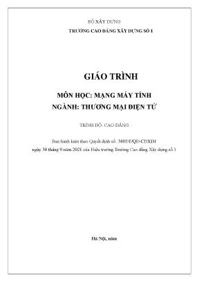 Giáo trình mạng máy tính ngành thương mại điện tử cao đẳng