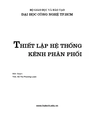 Thiết lập hệ thống kênh phân phối 1