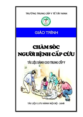 Giáo trình chăm sóc người bệnh cấp cứu tài liệu dành cho trung cấp y