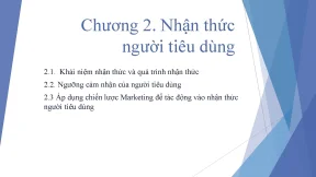 Hành vi khách hàng chương 2