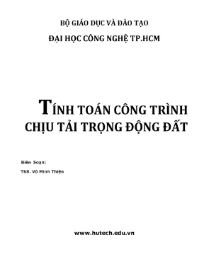 Tính toán công trình chịu tải trọng động đất