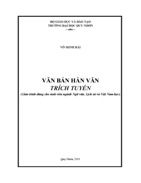 Văn bản hán văn trích tuyển