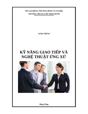 Giáo trình kỹ năng giao tiếp và nghệ thuật ứng xử