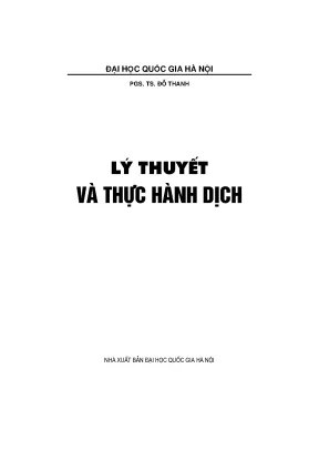 Dịch và lý thuyết thực hành