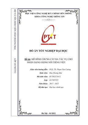 Mô hình chưng cất đa tác vụ cho nhận dạng giọng nói tiếng việt